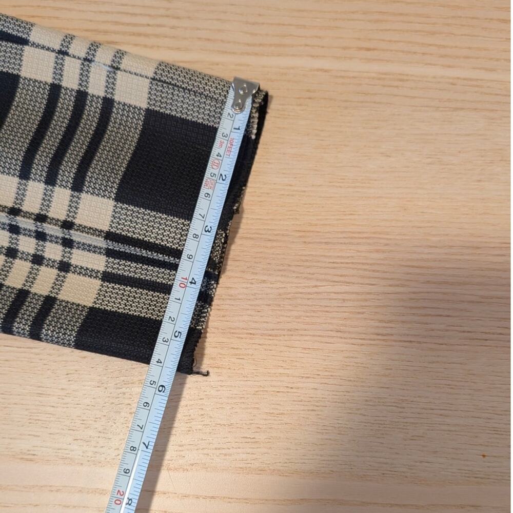 Brian Dales Pants Womens IT 44/M Black/Cream Check Plaid Wool Mid-rise Chino NWT - Picture 10 of 12